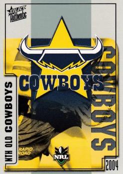 2004 Select Authentic #63 North Queensland Cowboys Logo Front